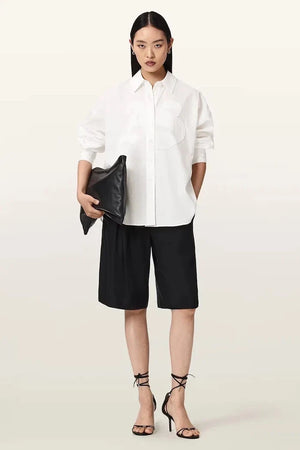 AllSaints Damen Leinenbluse SPARROW