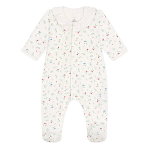 Petit Bateau - Strampler Bolette aus Bio-Baumwolle | Weiß