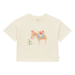 Arsène et Les Pipelettes - Pferd T-Shirt Bio-Baumwolle | Ecru
