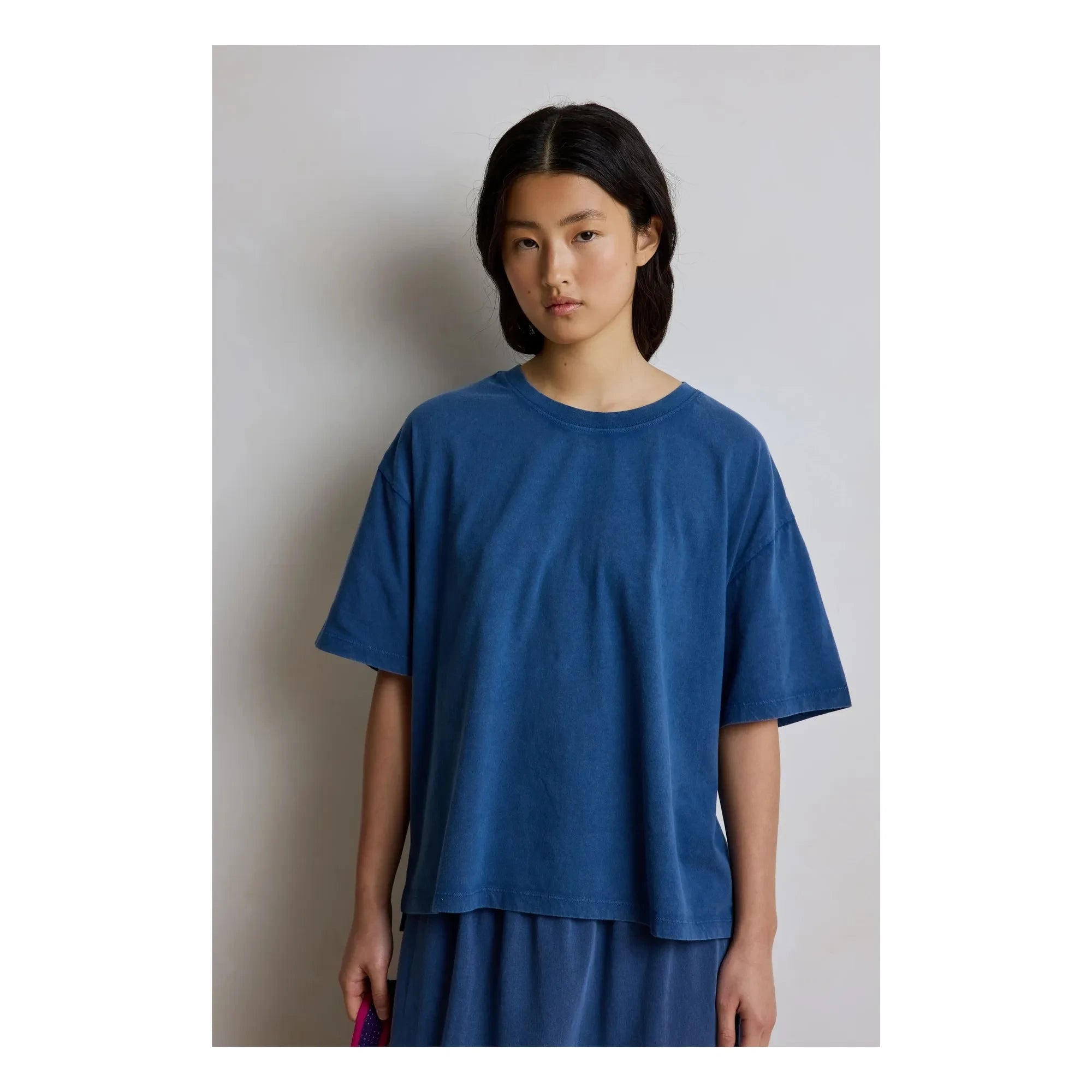 Hod - Ambre Baumwoll-T-Shirt | Marine
