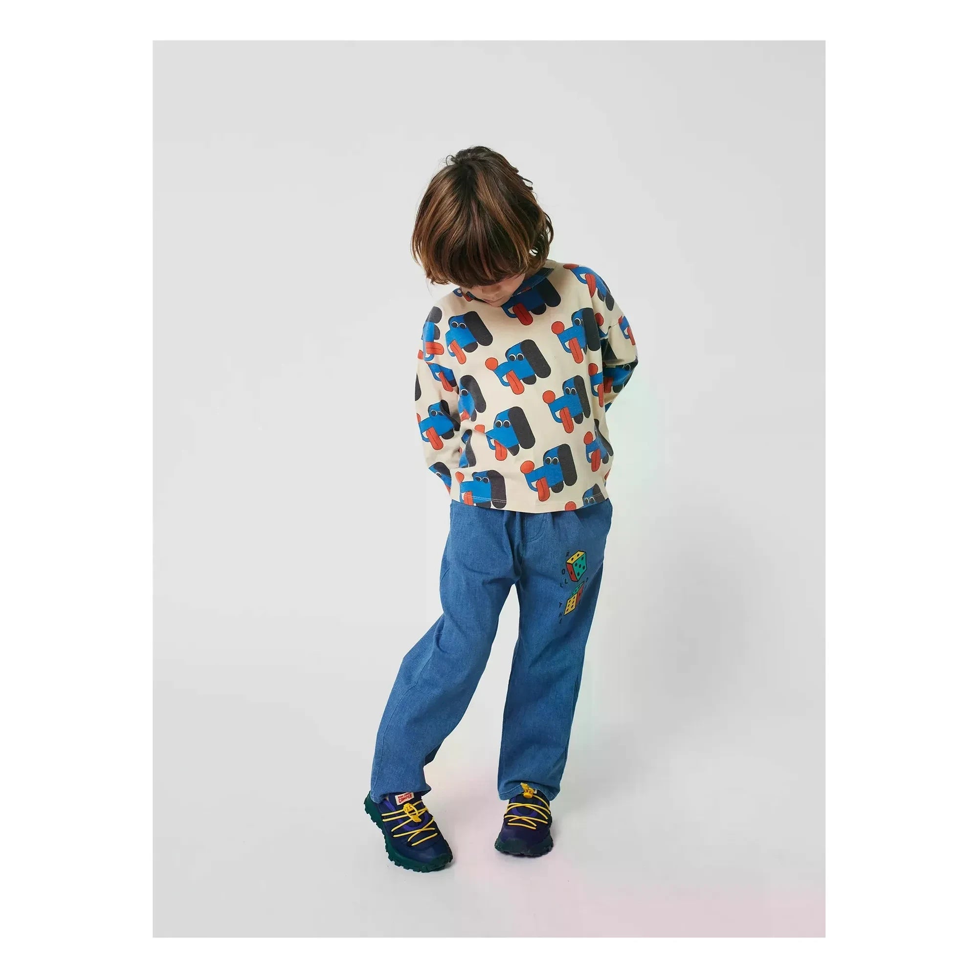 Bobo Choses - T-Shirt Hunde Bio Baumwolle | Sand