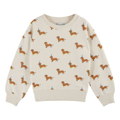 Emile et Ida – Sweat Dogs Bio-Baumwolle | Ecru