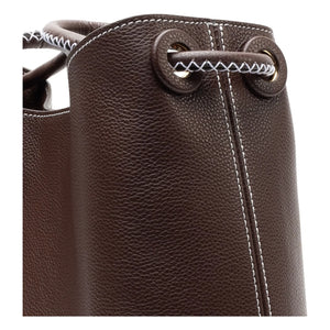 Elleme - Vosges Genarbtes Leder Tasche | Dunkelbraun