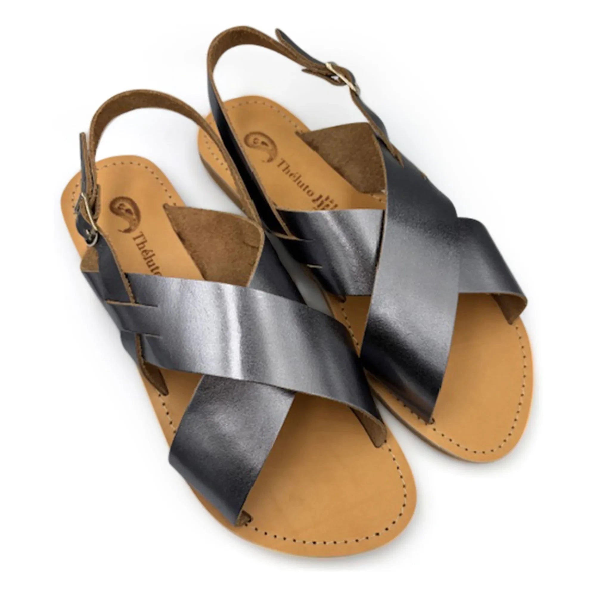 Théluto - Tom Metallic Sandale | Silber
