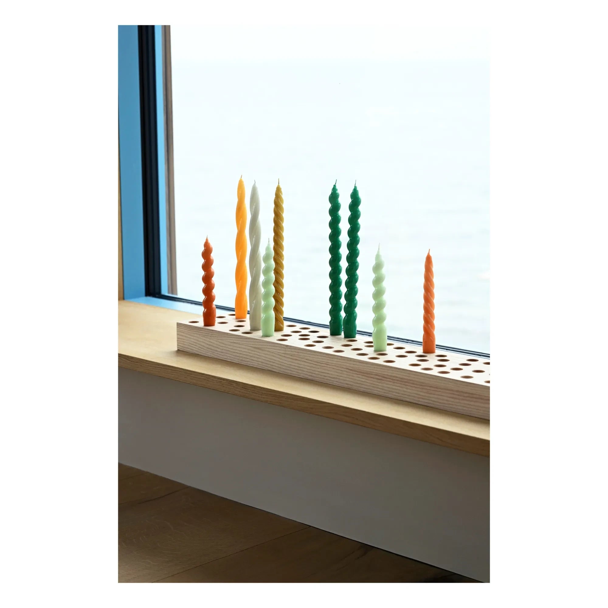 Hay - Spiral Kerzen - 6er Set | Gelbgrün