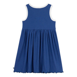 Petit Bateau – Geripptes Kleid | Dunkelblau