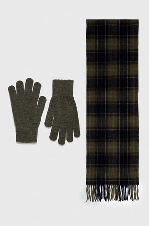 Barbour Tartan Atkı ve Eldiven Hediye Seti