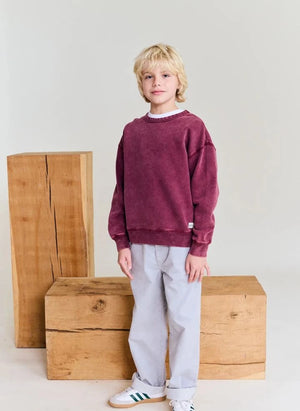 AO76 - Oscar Anniversary recycelter Baumwoll-Sweatshirt | Burgunder