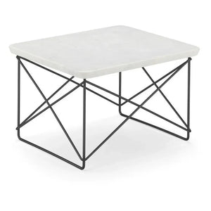Vitra - Epoxy-Beistelltisch LTR von Charles & Ray Eames | Weißer Marmor