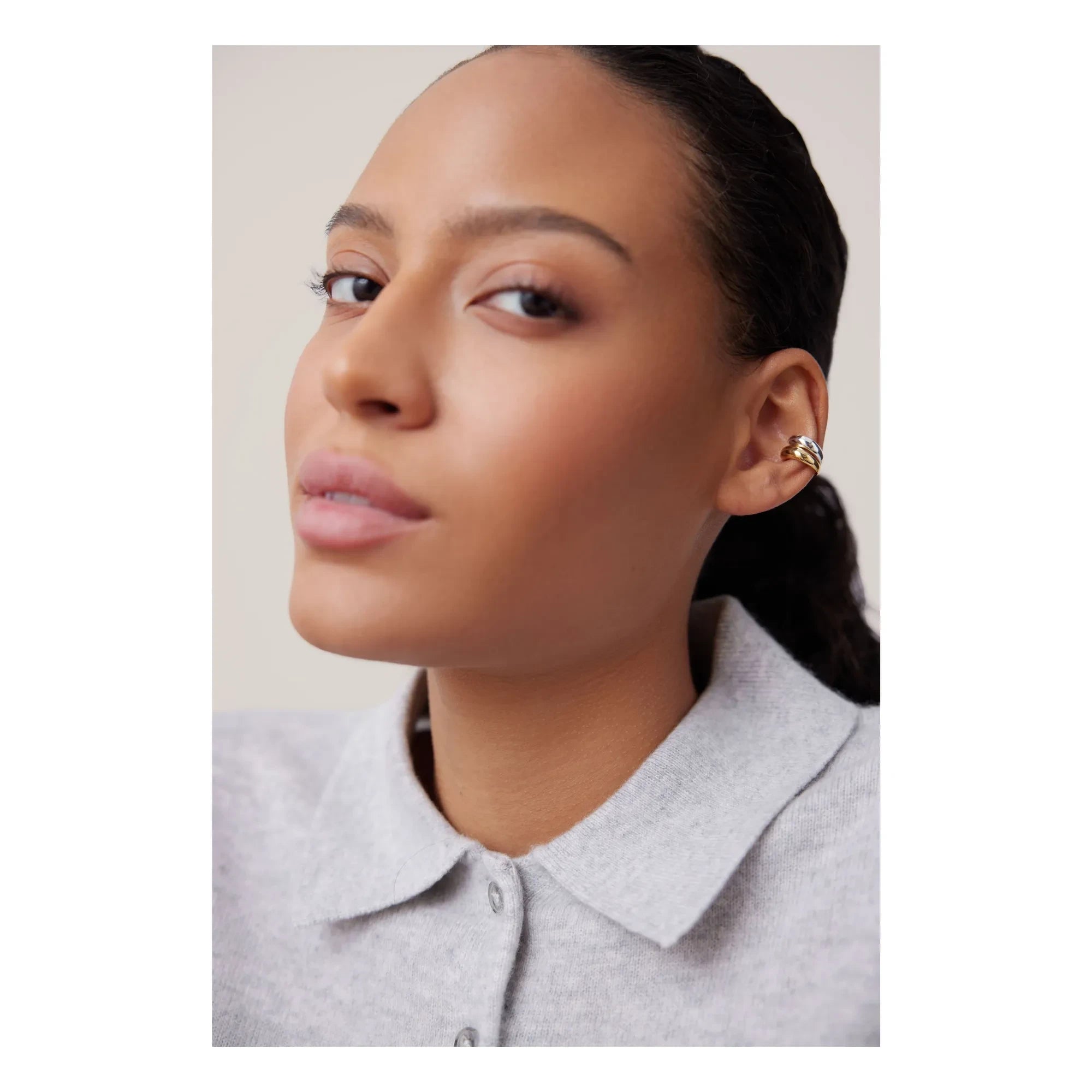 Jenny Bird - Earcuff Küçük Sila Set | Gold/Silber