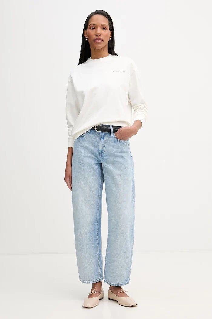 Marc O'Polo kadın pamuklu oversize sweatshirt