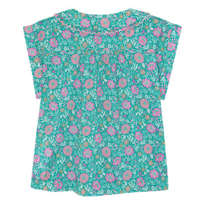 Bonton - Hemd mit Claudine-Kragen Lorelei Flowers | Lila