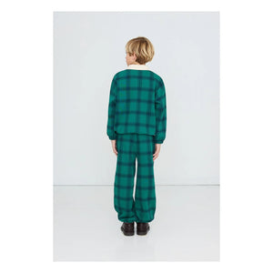 Tinycottons – Kariertes Poloshirt aus Bio-Baumwolle | Grün