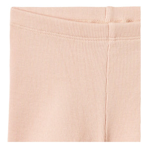 Wheat - Feingerippte Bio-Baumwoll-Babyshorts | Blassrosa