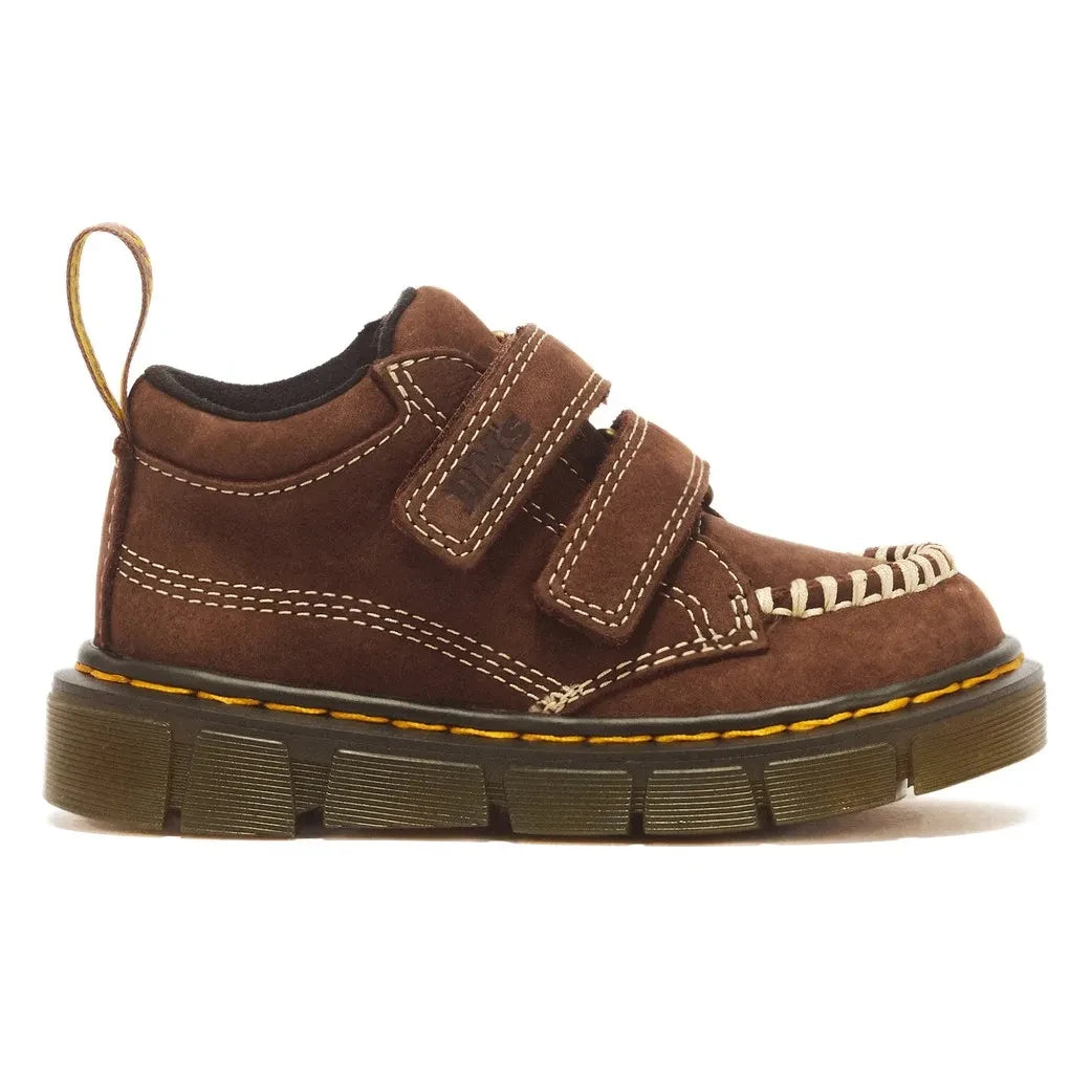 Dr Martens - Raffe T verkratzte Schuhe | Braun