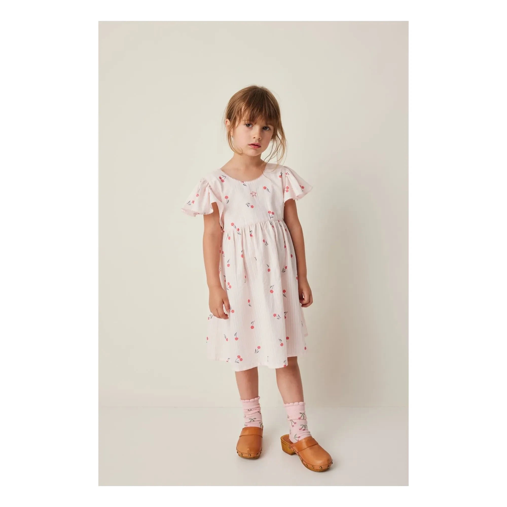 Tocoto Vintage - Cherry-Kleid | Hellrosa