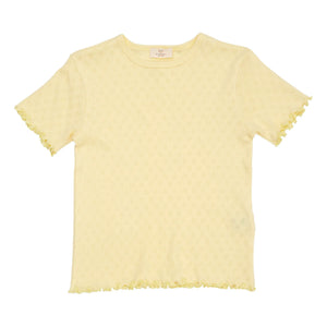 Copenhagen Colors - Pointelle T-Shirt | Hellgelb