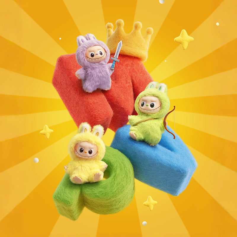 Pop Mart - Original Die Monster Anstecknadel Für Liebe Plüsch Schlüsselanhänger A-M