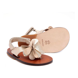 Pèpè - Blumen Sandalen | Creme