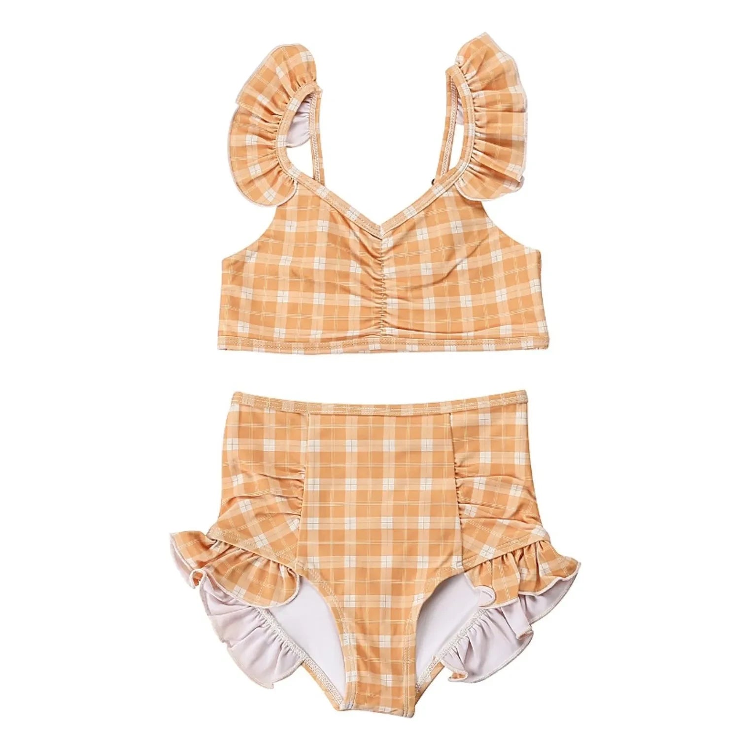 Grech & Co - 2-teiliges Bikini-Set mit Volants, recycelte Fasern | Orange
