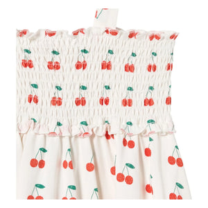 Tinycottons - Cerises Tankkleid aus Bio-Baumwolle | Weiß