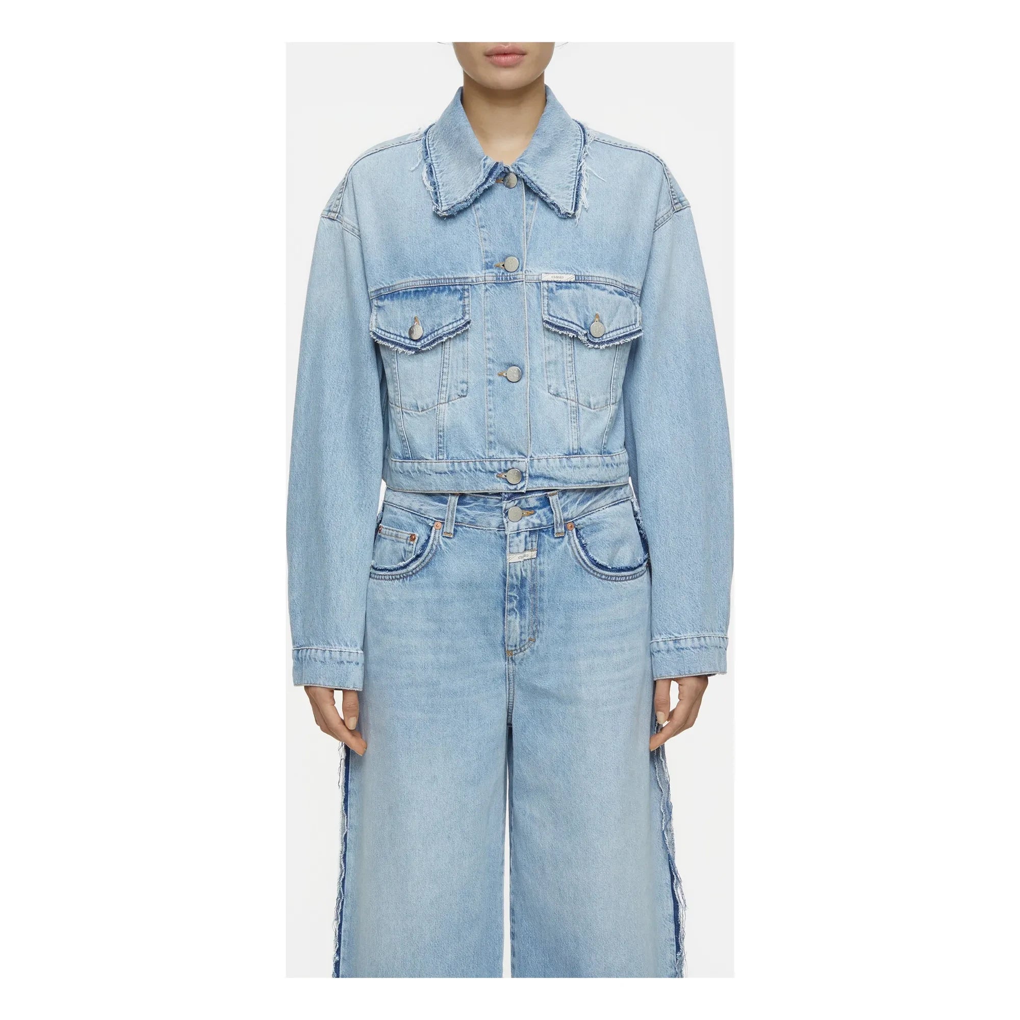 Closed - Boxy Fit Jeansjacke | Hellblau