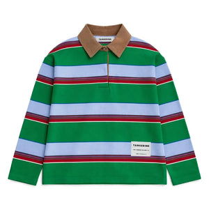 Tangerine - Çizgili Polo Tişört | Yeşil