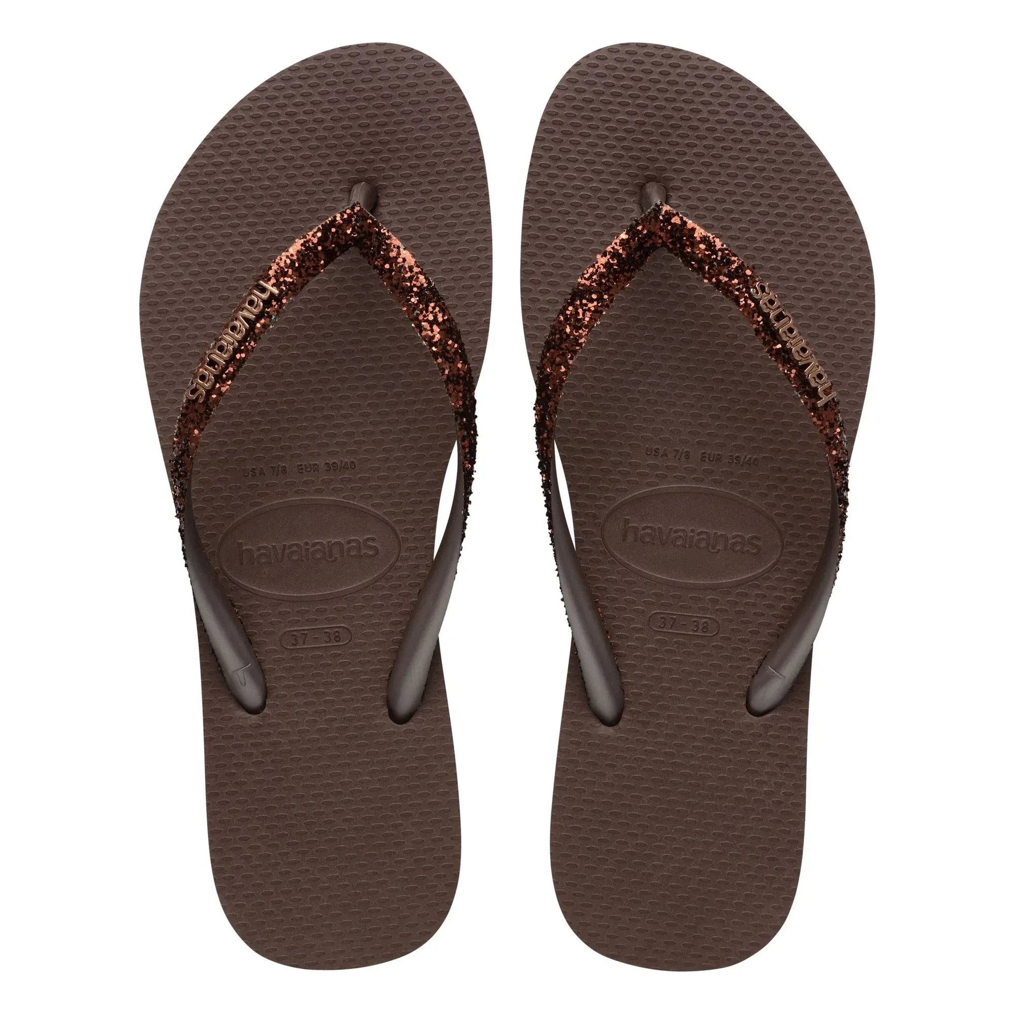 Havaianas - Slim Glitter Flip-Flops | Schokolade