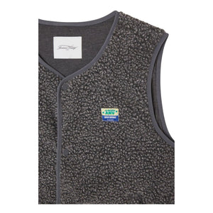 American Vintage - Hoktown Fleece Weste | Dunkel meliertes Grau