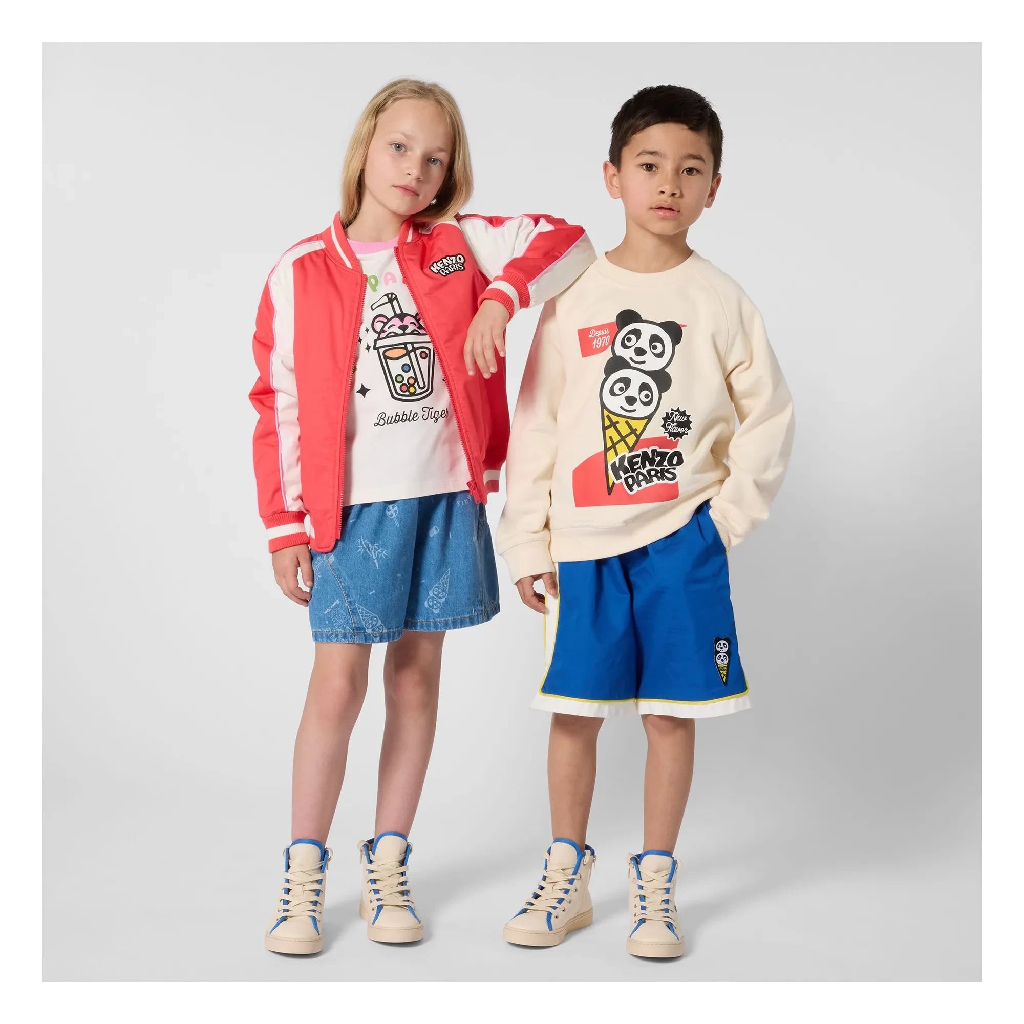 Kenzo – Happy Sweet Bubble Tiger T-Shirt | Weiß