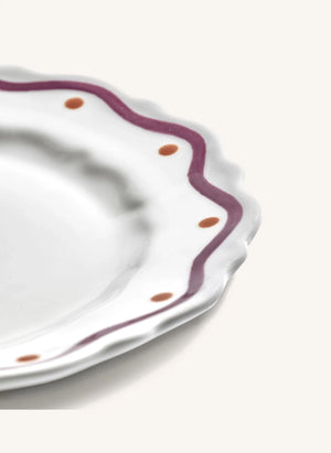 Serax - Charly Wellenmuster Dessertteller - 2er Set | Lila