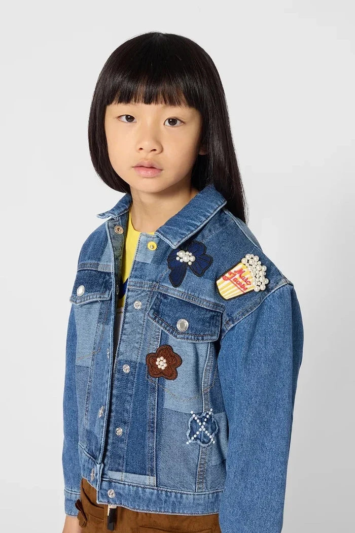 MARC JACOBS çocuklar için pamuklu kot ceket