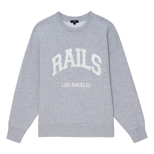 Rails - Sweatshirt The Varsity | Heather Grau