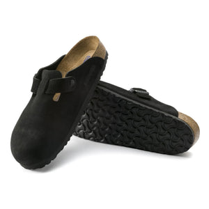 BIRKENSTOCK - Boston Wildleder-Clogs - Erwachsenenkollektion | Schwarz