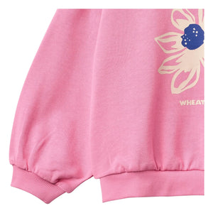 Weizen - Sweat Eliza Flowers Bio-Baumwolle | Rosa
