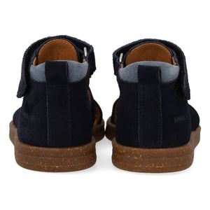Angulus - Wildleder Gestreifte Rosa Sandalen | Dunkelblau