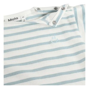 Molo - Eivor Gestreiftes Bio-Baumwoll-T-Shirt | Weiß