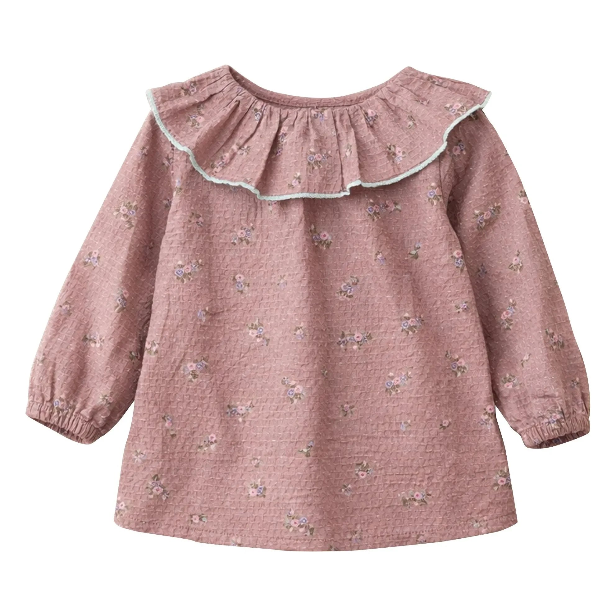 Lililotte - Charline Fleurie Bio-Baumwollbluse | Altrosa