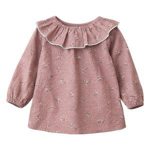 Lililotte - Charline Fleurie Bio-Baumwollbluse | Altrosa