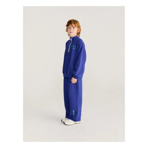Bobo Choses – Sweatshirt mit Reißverschluss aus Bio-Baumwolle aus British Columbia | Marineblau