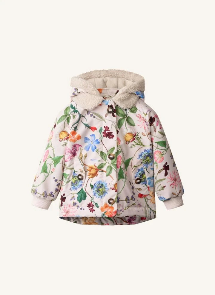 Molo - Hopla Blumenmuster Daunenjacke | Ivory
