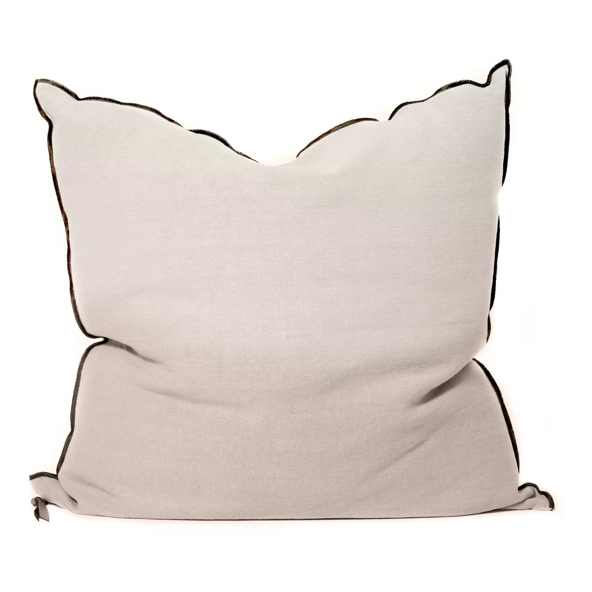 Maison de Vacances - Vice Versa Black Line Stonewashed Leinen Kissen | FiorediLatte