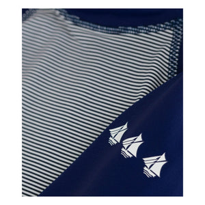 Petit Bateau – Gestreiftes UV-Schutz-Bade-T-Shirt | Nachtblau