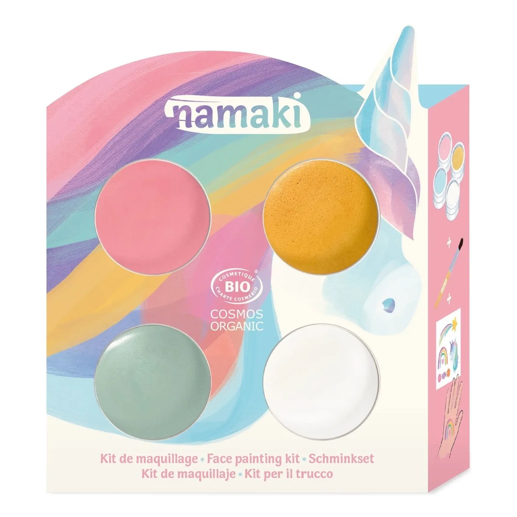 Namaki – 4-Farben-Einhorn-Make-up-Palette | Rosa