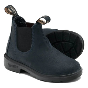 Blundstone - Chelsea Boots aus gewachstem Wildleder | Marineblau