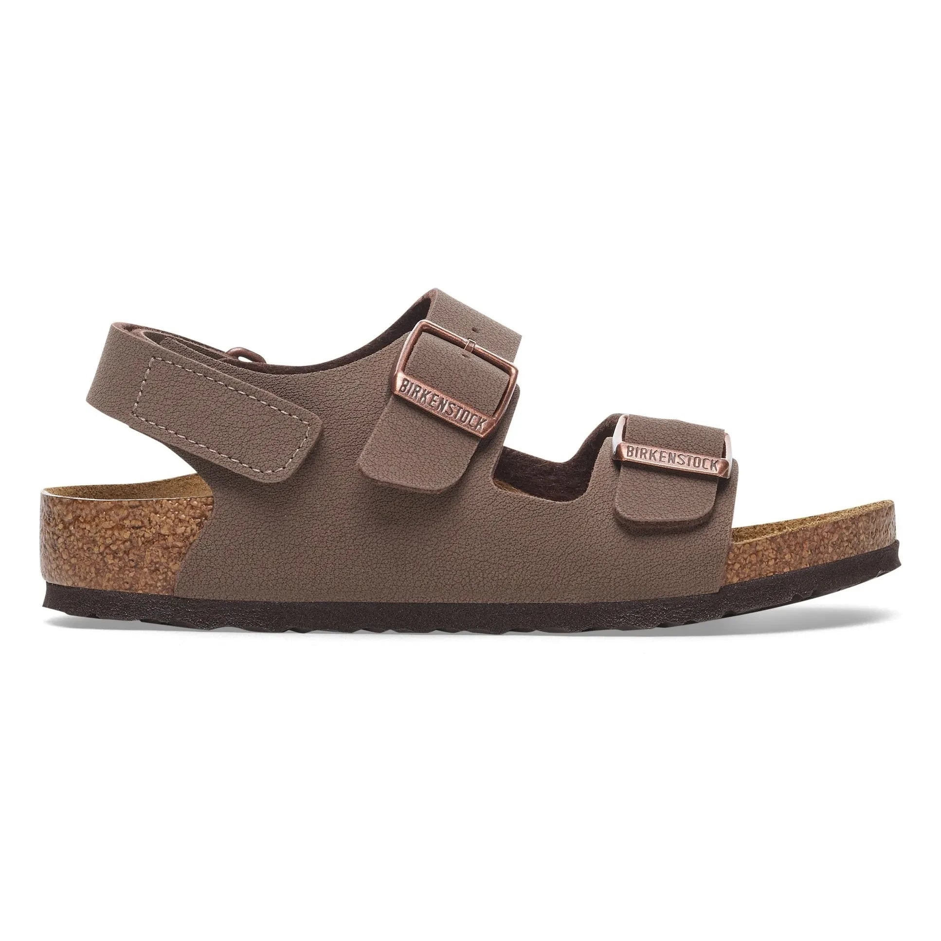 BIRKENSTOCK - Sandale Milano AS Kinder Birko-Flor Birkibuc | Dunkelbraun