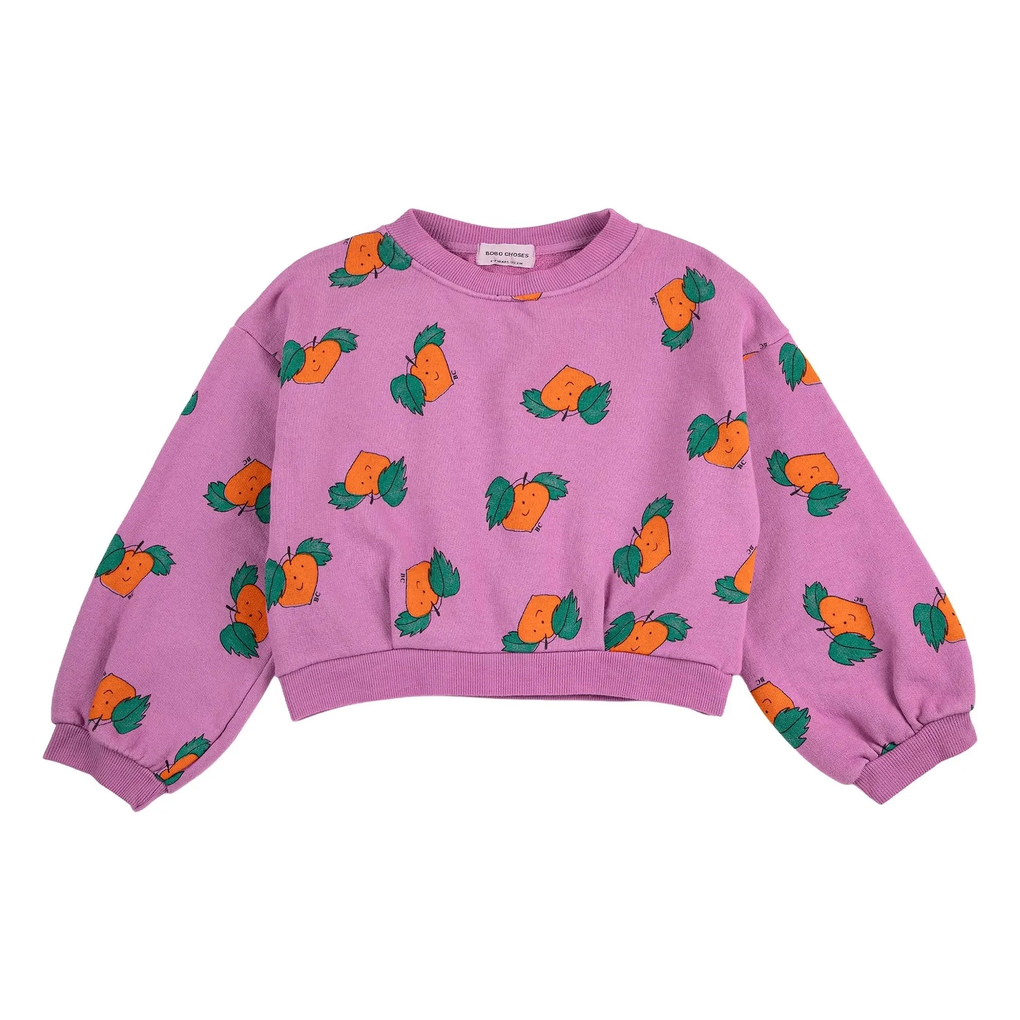 Bobo Choses - Lila Bio-Baumwolle Sweat Crop