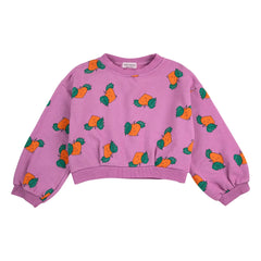 Bobo Choses - Lila Bio-Baumwolle Sweat Crop