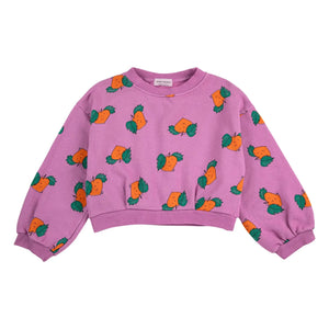Bobo Choses - Lila Bio-Baumwolle Sweat Crop