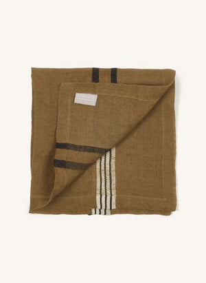 Libeco - Gestreifte Tischserviette | Beige
